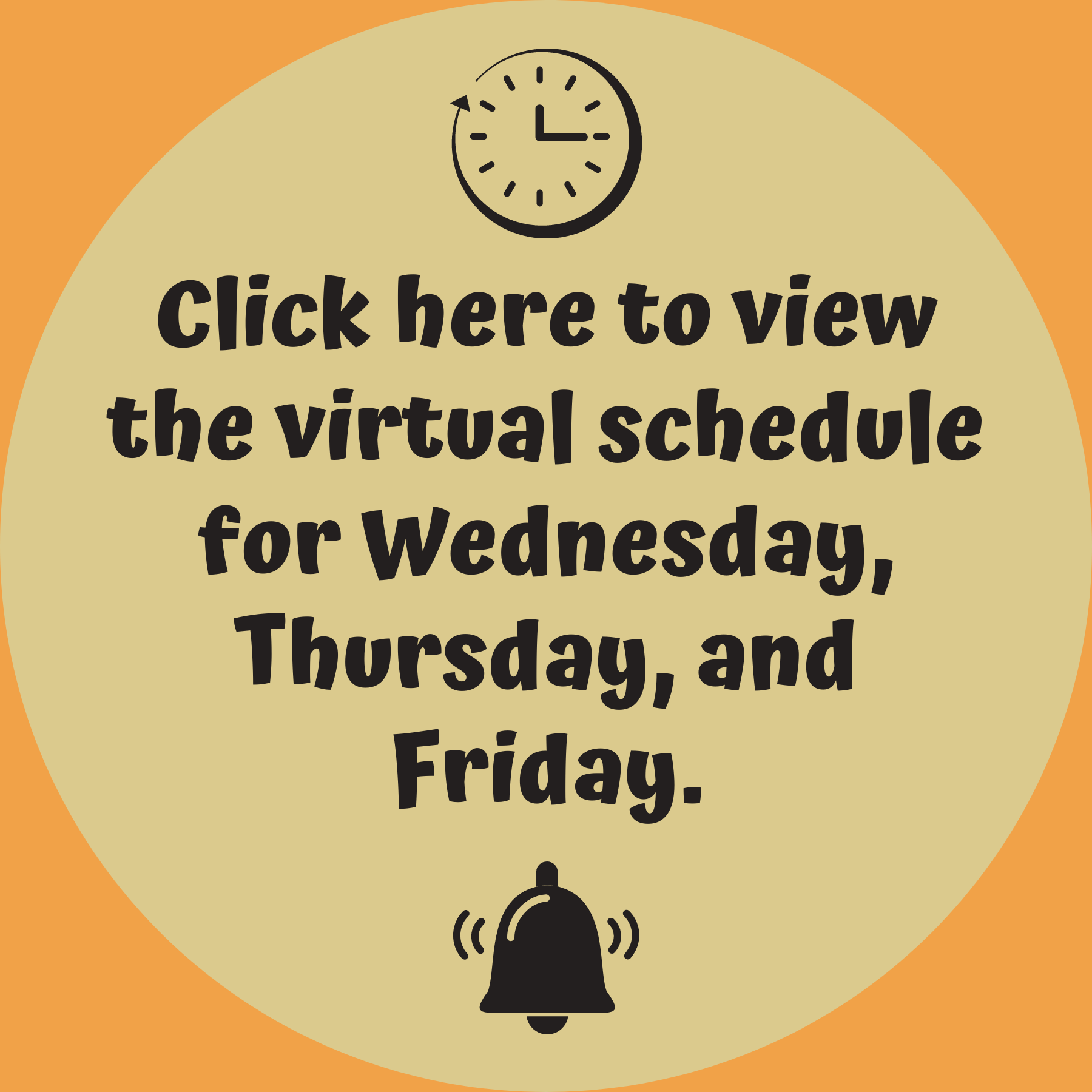 Click here for the virtual schedule for Wednesday, Thursday, and Friday.