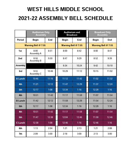 schedules