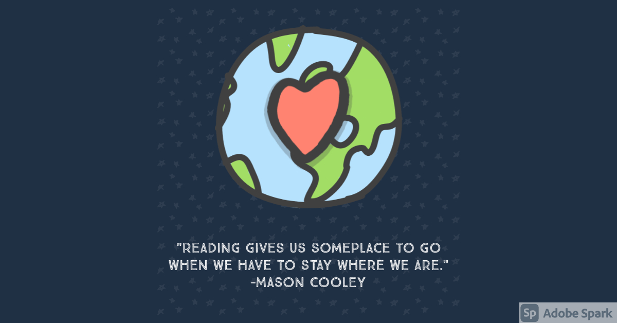 "Reading gives us someplace to go when we have to stay where we are." (Mason Cooley)