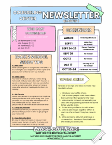 Counseling Center Newsletter