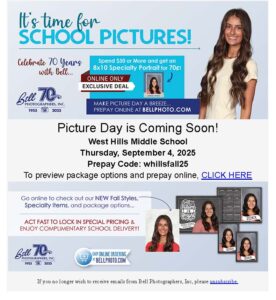 It's Time For School Pictures!