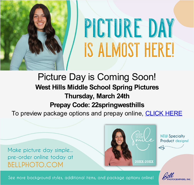 Spring pictures are this Thursday!