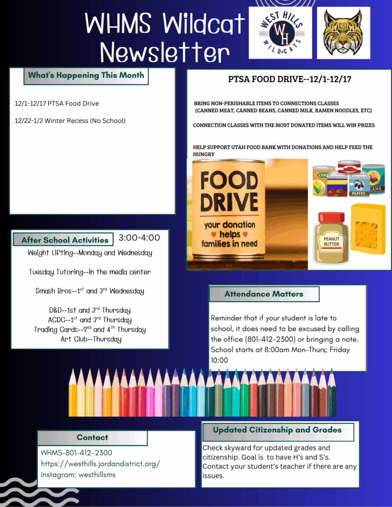 WHMS Wildcat Newsletter