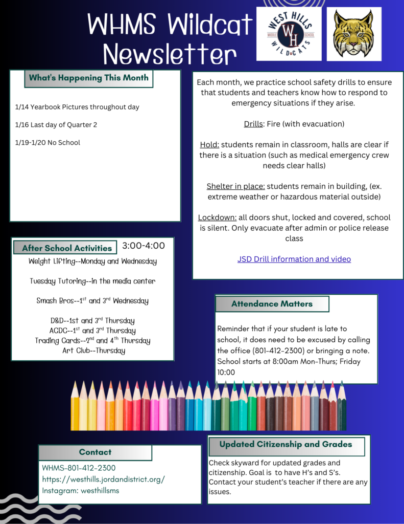 WHMS Wildcat Newsletter