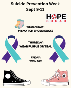 Suicide Prevention Week Sept 9-11